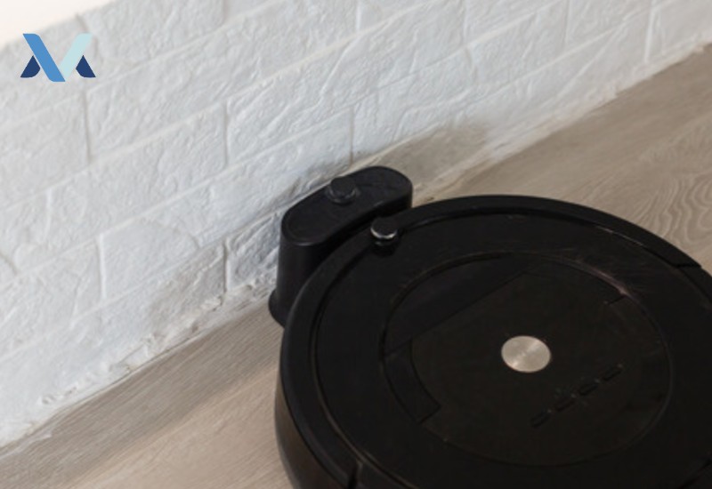 Robot vacuum cleaner at its charging dock