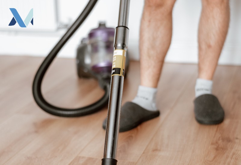 Budget Canister Vacuum In Use