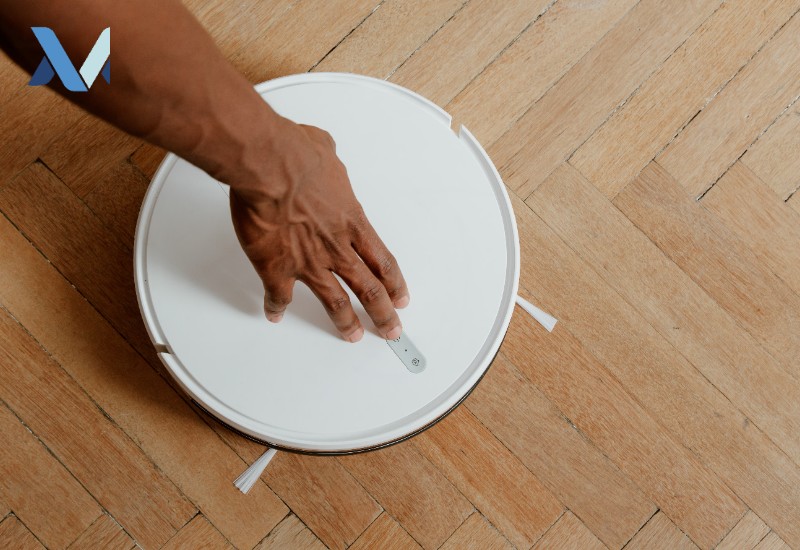 Roborock Robot Vacuum Being Set Up