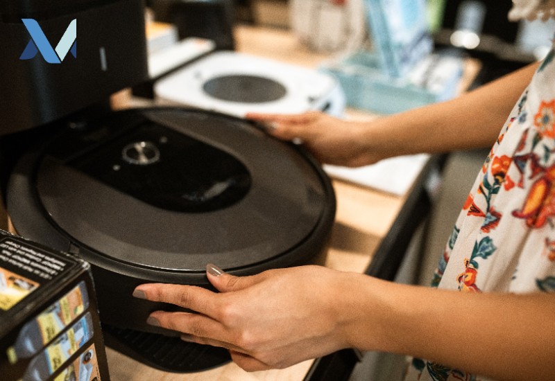 Robot Vacuum Being Chosen In Store